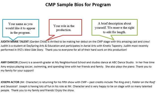 Giant Sample Bio – Christ Memorial Lutheran Church